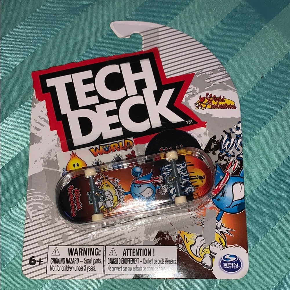 Tech Deck Bruce Wilee Mini Skateboard Fingerboard world Industries